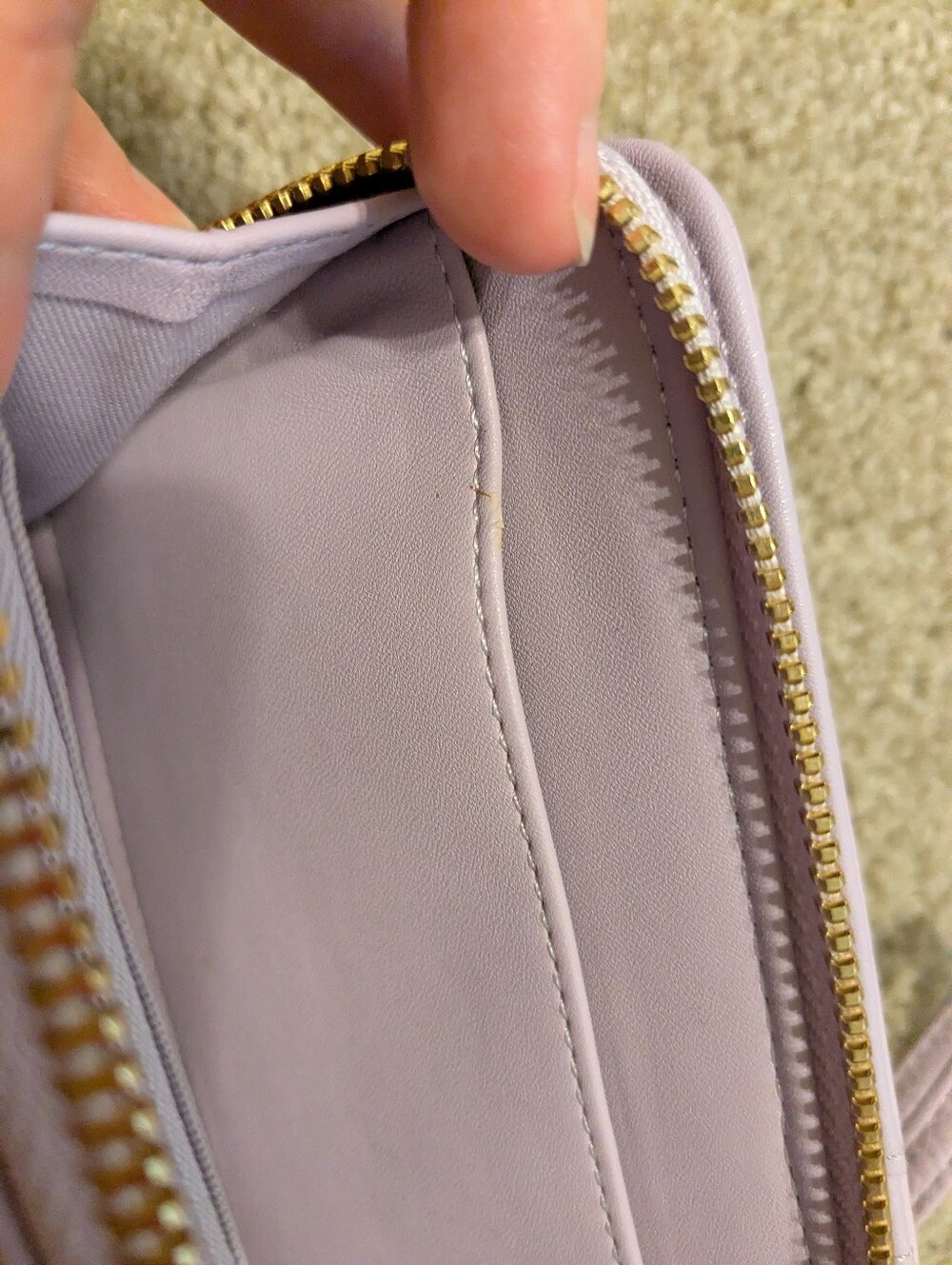 NWOT A New Day Purple Faux Leather Clutch - Picture 4 of 8